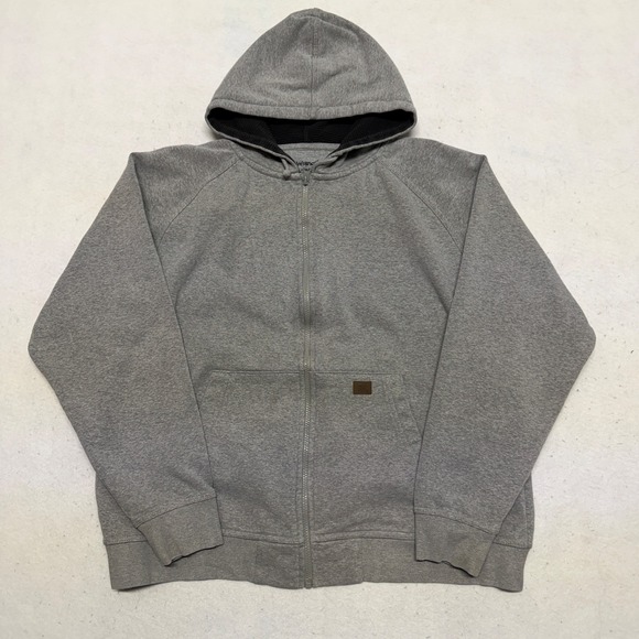 Wrangler Other - Wrangler Riggs Workwear Gray Full Zip Thermal Hood Jacket Heavyweight Mens Large